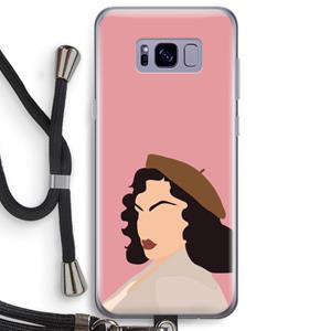 CaseCompany Confidence: Samsung Galaxy S8 Plus Transparant Hoesje met koord