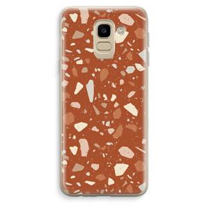 CaseCompany Terrazzo N°22: Samsung Galaxy J6 (2018) Transparant Hoesje