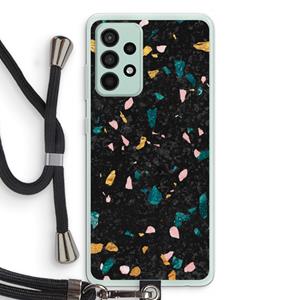 CaseCompany Terrazzo N°10: Samsung Galaxy A52s 5G Transparant Hoesje met koord