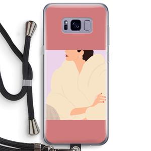 CaseCompany Cosy: Samsung Galaxy S8 Plus Transparant Hoesje met koord