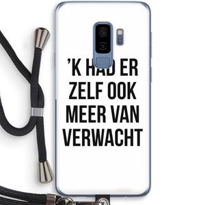 CaseCompany Meer verwacht: Samsung Galaxy S9 Plus Transparant Hoesje met koord