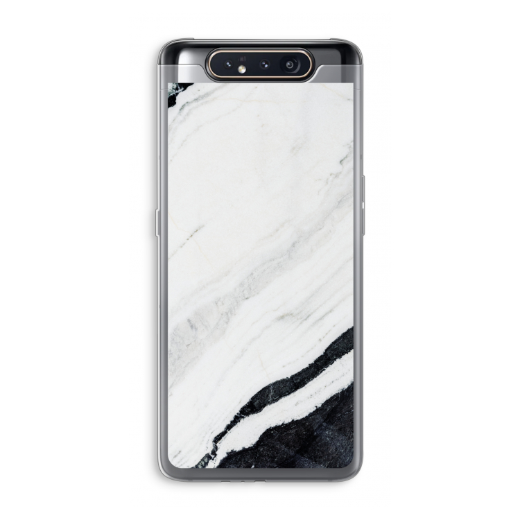 CaseCompany Elegante marmer: Samsung Galaxy A80 Transparant Hoesje