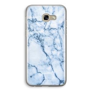 CaseCompany Blauw marmer: Samsung Galaxy A5 (2017) Transparant Hoesje