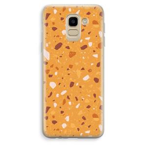 CaseCompany Terrazzo N°24: Samsung Galaxy J6 (2018) Transparant Hoesje