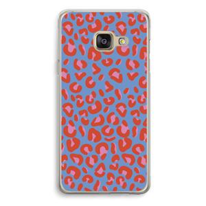 CaseCompany Leopard blue: Samsung Galaxy A3 (2016) Transparant Hoesje
