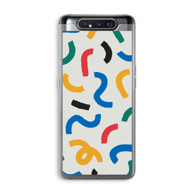 CaseCompany Illustratieve pop 2: Samsung Galaxy A80 Transparant Hoesje