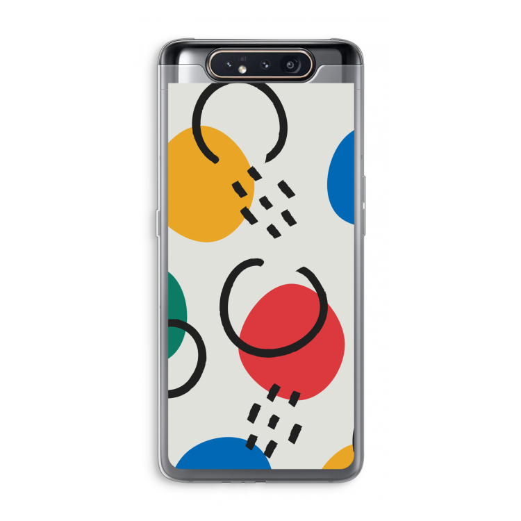 CaseCompany Illustratieve pop 3: Samsung Galaxy A80 Transparant Hoesje