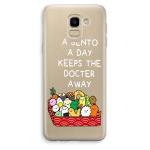 CaseCompany Bento a day: Samsung Galaxy J6 (2018) Transparant Hoesje