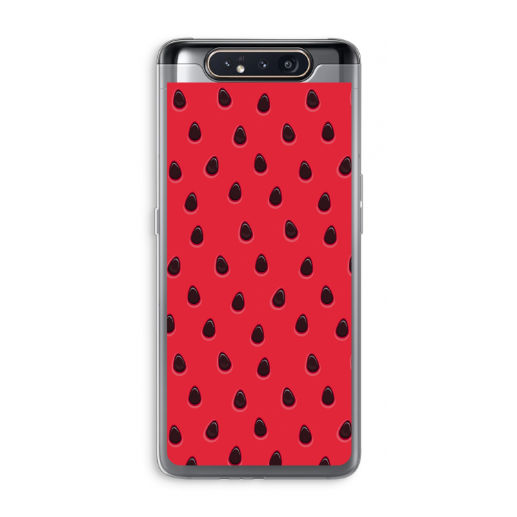 CaseCompany Watermelon: Samsung Galaxy A80 Transparant Hoesje