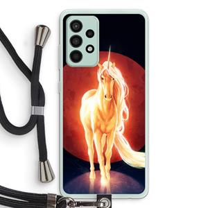 CaseCompany Last Unicorn: Samsung Galaxy A52s 5G Transparant Hoesje met koord