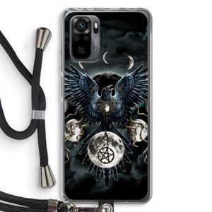 CaseCompany Sinister Wings: Xiaomi Redmi Note 10 Pro Transparant Hoesje met koord