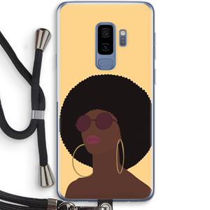 CaseCompany Golden hour: Samsung Galaxy S9 Plus Transparant Hoesje met koord