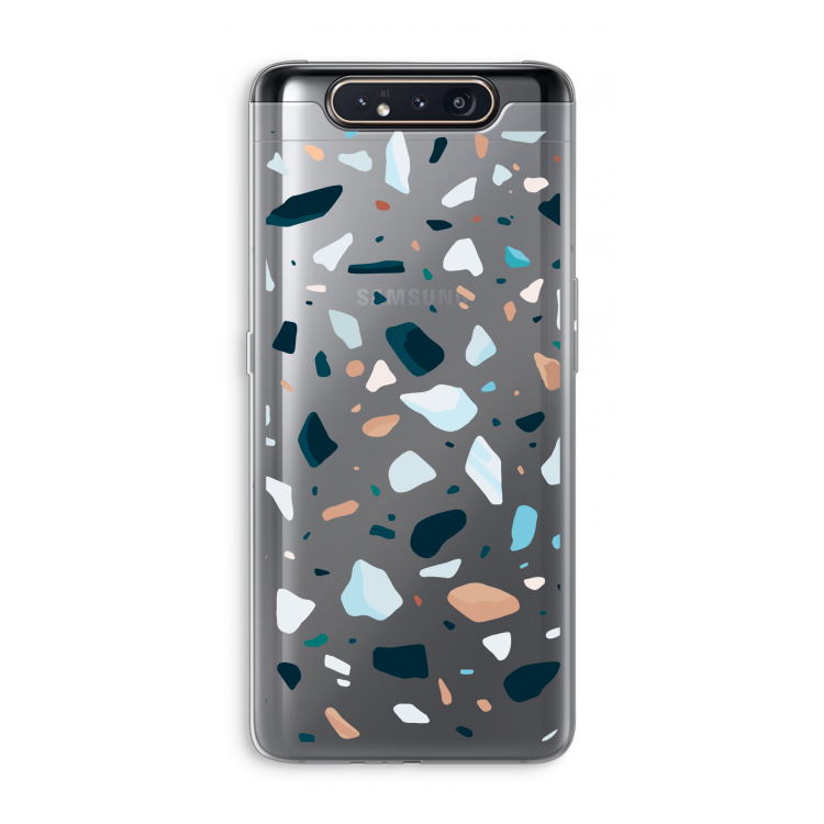 CaseCompany Terrazzo N°13: Samsung Galaxy A80 Transparant Hoesje