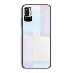 CaseCompany Square pastel: Xiaomi Redmi Note 10 5G Transparant Hoesje