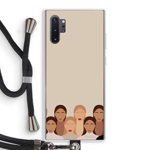 CaseCompany Girls girls girls: Samsung Galaxy Note 10 Plus Transparant Hoesje met koord