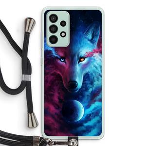 CaseCompany Where Light And Dark Meet: Samsung Galaxy A52s 5G Transparant Hoesje met koord