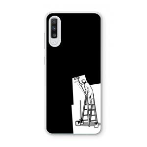 CaseCompany Musketon Painter: Samsung Galaxy A70 Transparant Hoesje