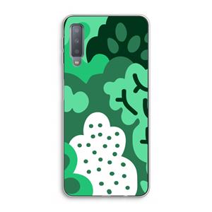 CaseCompany Bushes: Samsung Galaxy A7 (2018) Transparant Hoesje