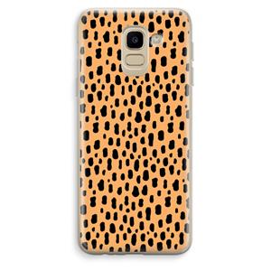 CaseCompany Panter: Samsung Galaxy J6 (2018) Transparant Hoesje