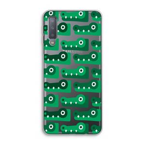CaseCompany Crocs: Samsung Galaxy A7 (2018) Transparant Hoesje