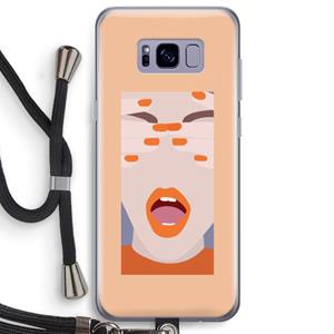 CaseCompany Surprise: Samsung Galaxy S8 Plus Transparant Hoesje met koord