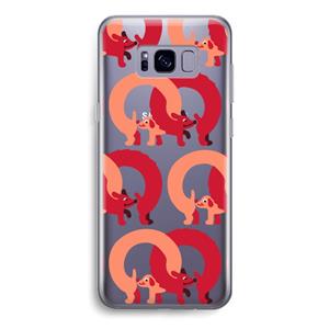 CaseCompany Dogs: Samsung Galaxy S8 Transparant Hoesje