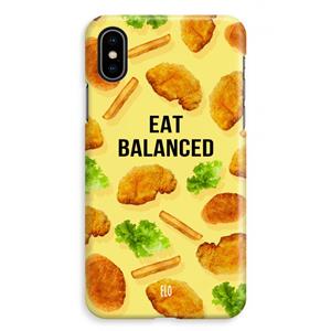 CaseCompany Eat Balanced: iPhone XS Max Volledig Geprint Hoesje