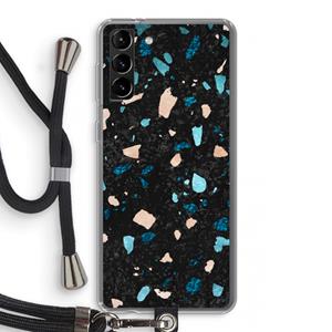 CaseCompany Terrazzo N°11: Samsung Galaxy S21 Plus Transparant Hoesje met koord