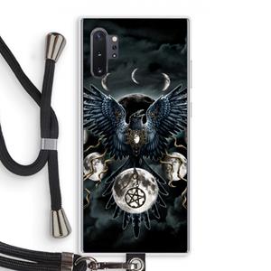 CaseCompany Sinister Wings: Samsung Galaxy Note 10 Plus Transparant Hoesje met koord