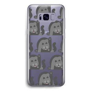 CaseCompany Cats: Samsung Galaxy S8 Transparant Hoesje