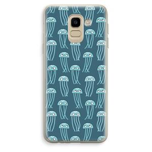 CaseCompany Kwallie: Samsung Galaxy J6 (2018) Transparant Hoesje