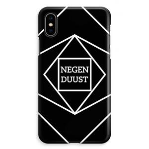 CaseCompany Negenduust geometrisch: iPhone XS Max Volledig Geprint Hoesje