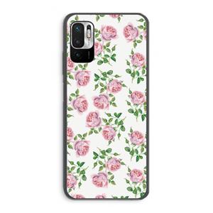 CaseCompany Kleine roosjes: Xiaomi Redmi Note 10 5G Transparant Hoesje