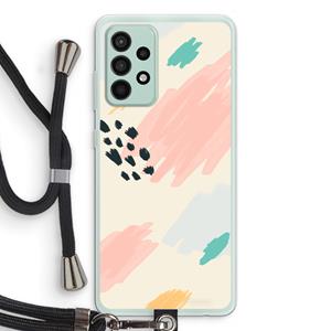 CaseCompany Sunday Chillings: Samsung Galaxy A52s 5G Transparant Hoesje met koord