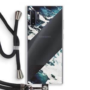 CaseCompany Golven: Samsung Galaxy Note 10 Plus Transparant Hoesje met koord