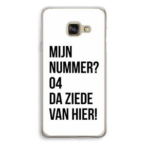 CaseCompany Da ziede van hier: Samsung Galaxy A3 (2016) Transparant Hoesje