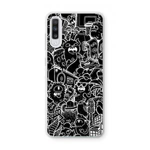 CaseCompany Vexx Black City : Samsung Galaxy A70 Transparant Hoesje