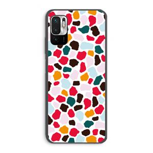CaseCompany Colored Giraffe: Xiaomi Redmi Note 10 5G Transparant Hoesje