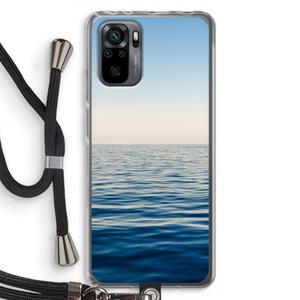 CaseCompany Water horizon: Xiaomi Redmi Note 10 Pro Transparant Hoesje met koord