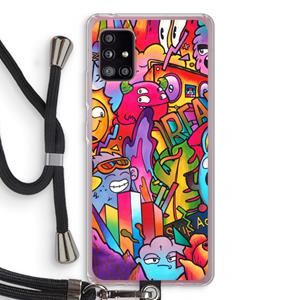 CaseCompany Dreams: Samsung Galaxy A51 5G Transparant Hoesje met koord