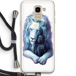 CaseCompany Child Of Light: Samsung Galaxy J6 (2018) Transparant Hoesje met koord