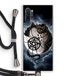 CaseCompany Volle maan: Samsung Galaxy Note 10 Plus Transparant Hoesje met koord