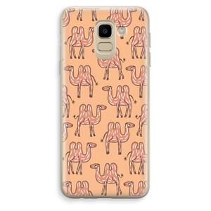 CaseCompany Kameel: Samsung Galaxy J6 (2018) Transparant Hoesje