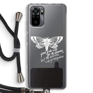 CaseCompany Good or bad: Xiaomi Redmi Note 10 Pro Transparant Hoesje met koord