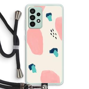CaseCompany Monday Surprise: Samsung Galaxy A52s 5G Transparant Hoesje met koord