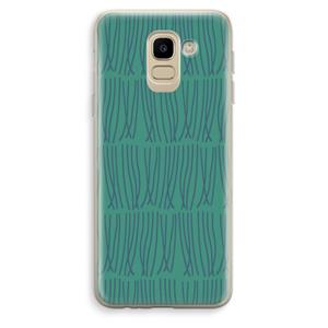 CaseCompany Swirls: Samsung Galaxy J6 (2018) Transparant Hoesje