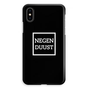 CaseCompany Negenduust black: iPhone XS Max Volledig Geprint Hoesje