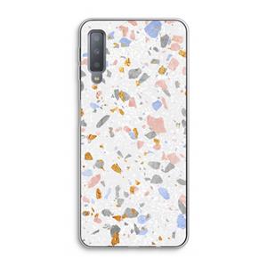 CaseCompany Terrazzo N°8: Samsung Galaxy A7 (2018) Transparant Hoesje