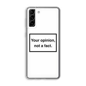 CaseCompany Your opinion: Samsung Galaxy S21 Plus Transparant Hoesje