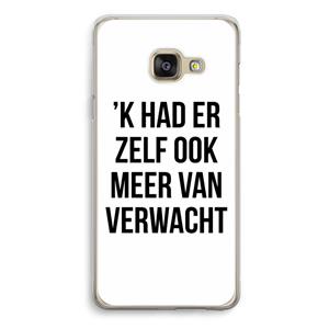 CaseCompany Meer verwacht: Samsung Galaxy A3 (2016) Transparant Hoesje